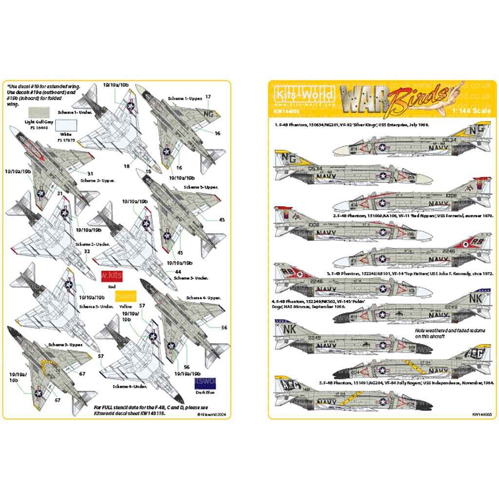 【新製品】KW144055 アメリカ海軍 マクドネル・ダグラス F-4B ファントムII