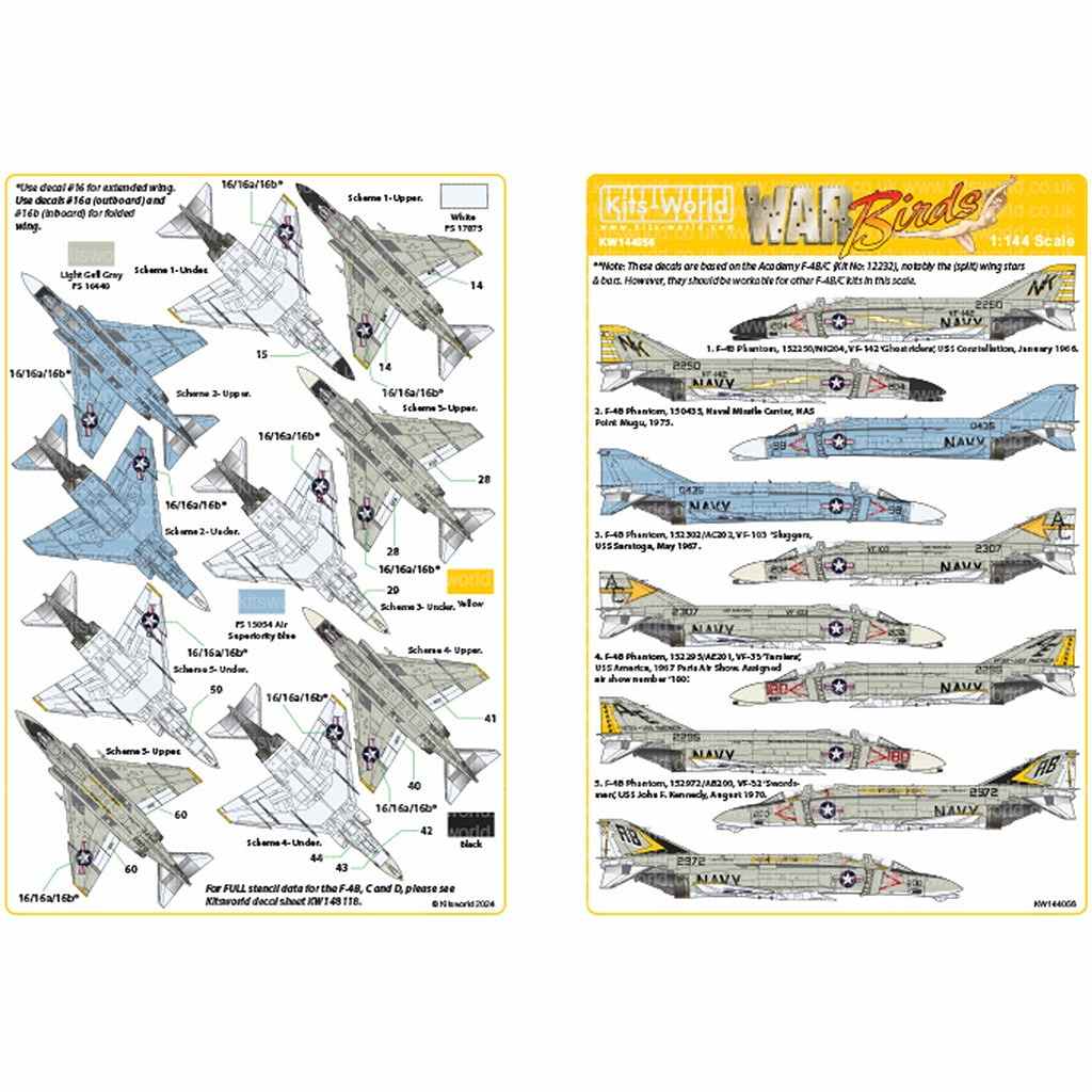 【新製品】KW144056 アメリカ海軍 マクドネル・ダグラス F-4B ファントムII