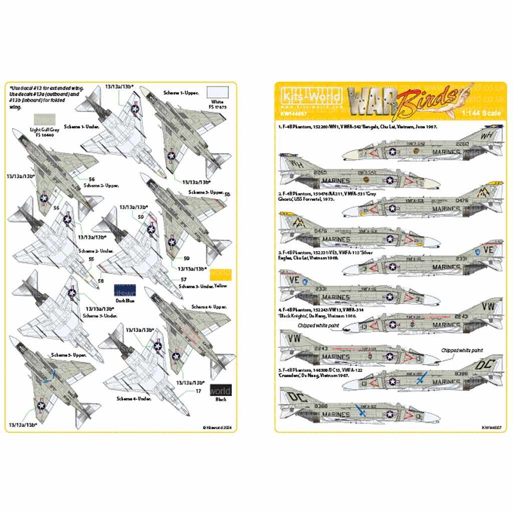 【新製品】KW144057 アメリカ海兵隊 マクドネル・ダグラス F-4B ファントムII