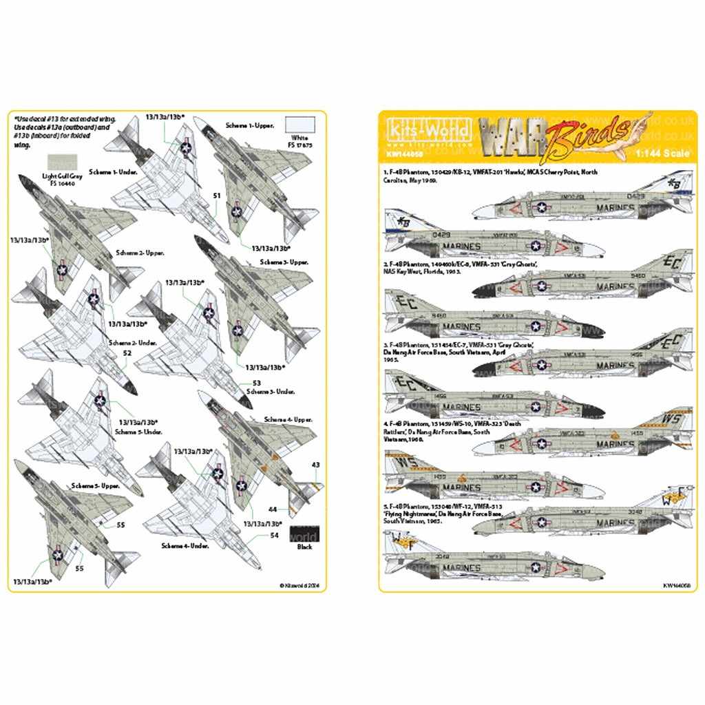 【新製品】KW144058 アメリカ海兵隊 マクドネル・ダグラス F-4B ファントムII