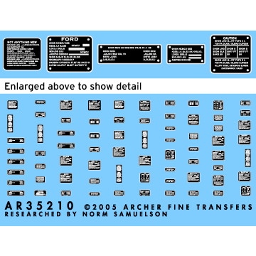 【新製品】AR35210S 汎用 内装注意書デカール 黒地/銀色文字