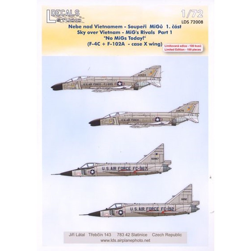 【新製品】LDS72008 F-4C ファントムII/F-102A デルタダガー ケースX ベトナム戦争