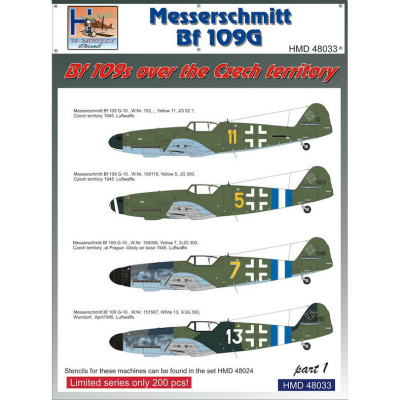【新製品】HMD48033)メッサーシュミット Bf109s Over the Czech Territory Part.1