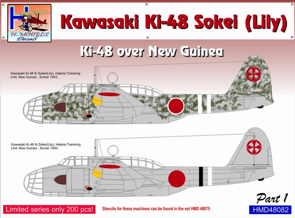 【新製品】HMD48082)九九式双発軽爆撃機 ｢ニューギニア上空パート1｣ (2機分)
