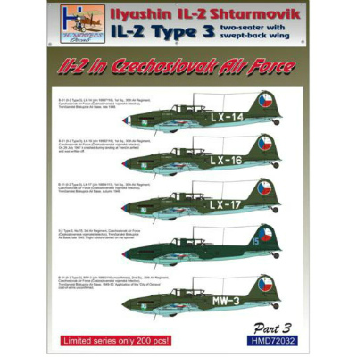 【新製品】[2014847203201] HMD72032)IL-2 シュトルモビク3型 チェコスロバキア空軍パート3