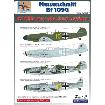 【新製品】HMD72035)メッサーシュミット Bf109s Over the Czech Territory Part.2