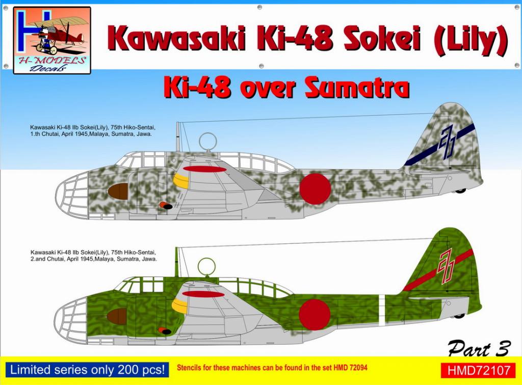 【新製品】HMD72107)九九式双発軽爆撃機 ｢スマトラ島上空パート3｣ (2機分)