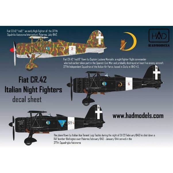 【新製品】D32073 フィアット CR.42 イタリア夜間戦闘機