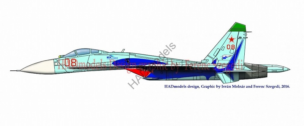 【新製品】D48171)Su-27 フランカーB シャーク