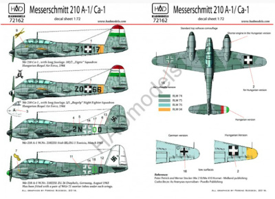 【新製品】D72162)メッサーシュミット Me210A-1/Ca-1