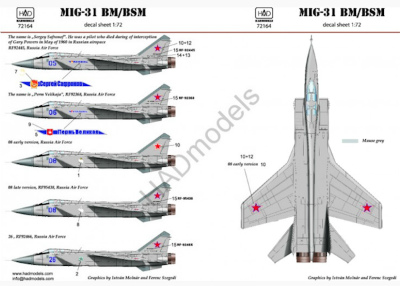 【新製品】D72164)MiG-31BM/BSM フォックスハウンド
