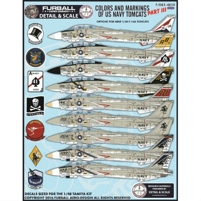 【再入荷】ディテール&スケール F/D&S-4810)F-14A トムキャット Pt.3