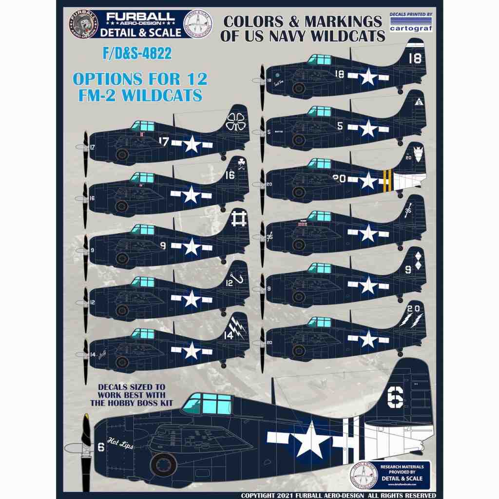 【新製品】ディテール&スケール F/D&S-4822 アメリカ海軍 FM-2 ワイルドキャット