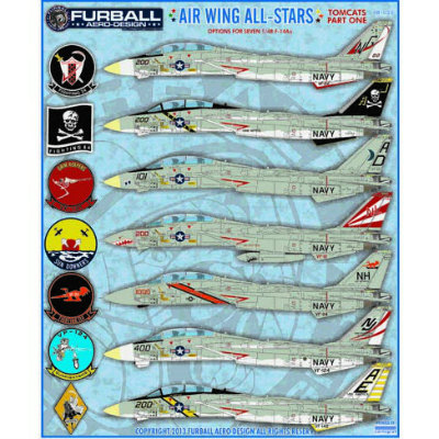 【新製品】[2014874802101] 48-021)F-14A トムキャット AIR WING ALL-STARS