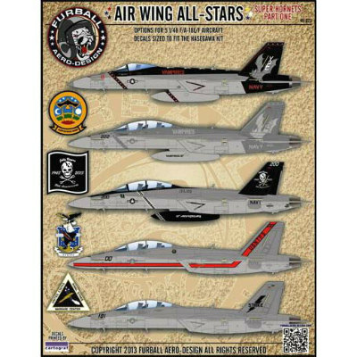 【新製品】[2014874802309] 48-023)F/A-18E/F スーパーホーネット AIR WING ALL-STARS Part.1