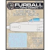 【新製品】48-058)MiG-21 フィッシュベッド キャノピーフレーム