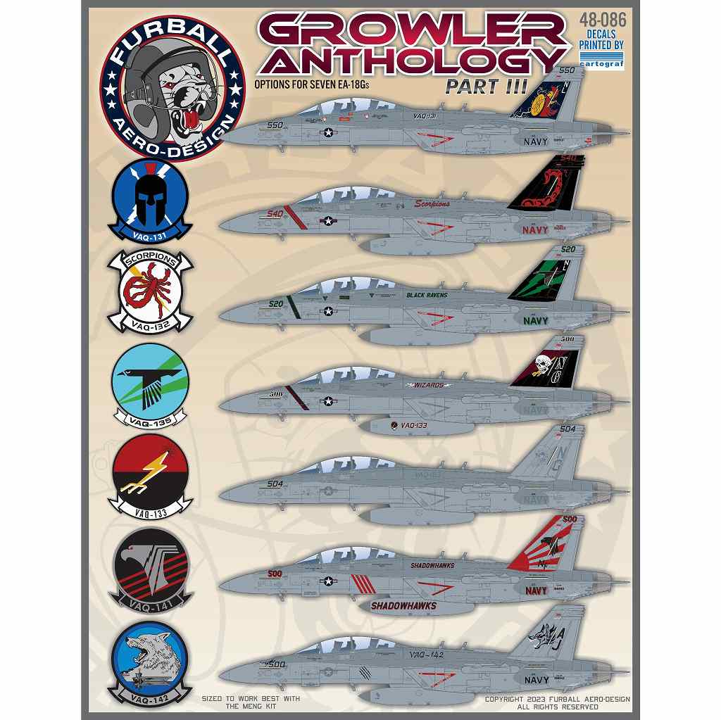 【新製品】48-086 EA-18G グラウラー Part.III