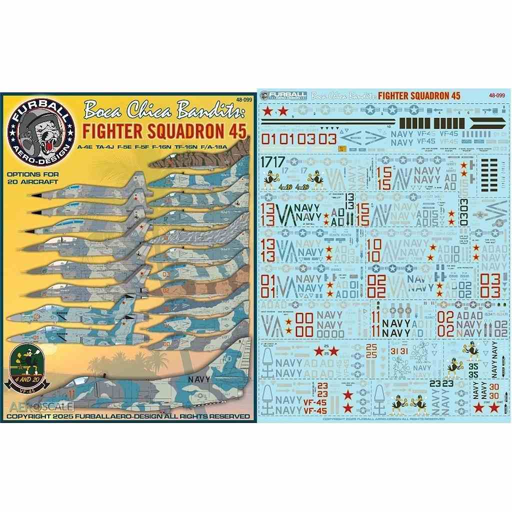 【新製品】48-099 ボカ・チカ・バンディッツ VF-45 A-4E・TA-4J・F-5E・F-5F・F-16N・TF-16N・F/A-18A