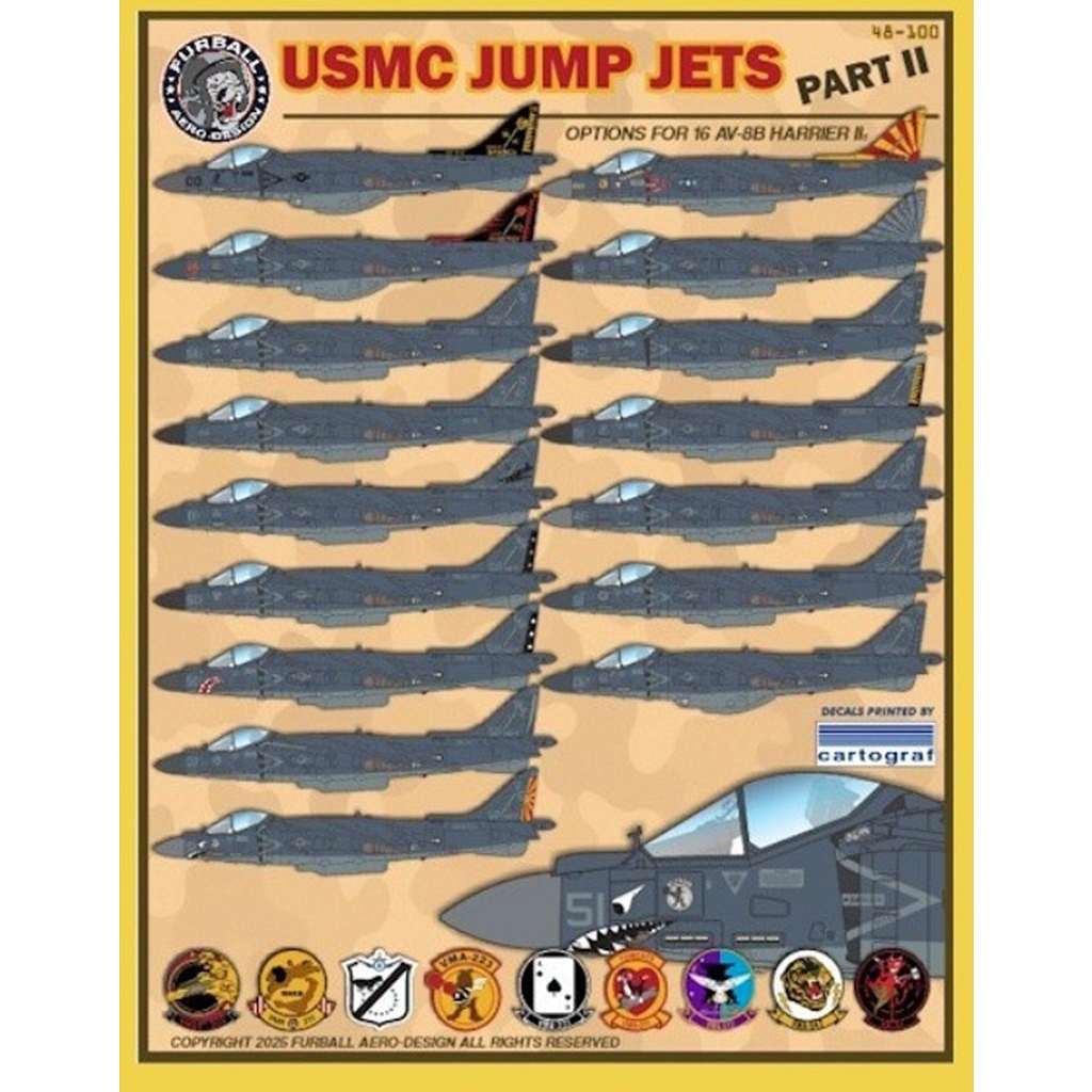 【新製品】48-100 アメリカ海兵隊 AV-8B ハリアーII Pt.2