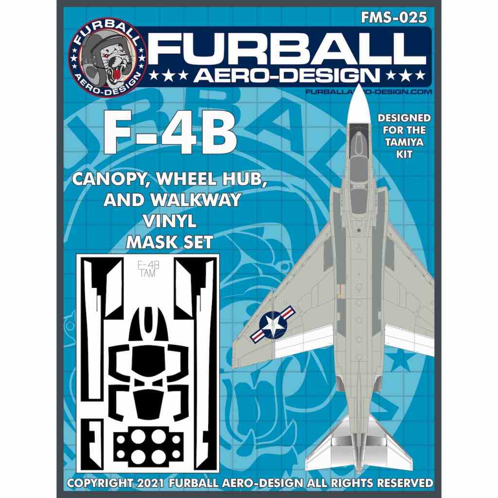 【新製品】FMS-025 F-4B ファントムII キャノピー&ホイール&ウォークウェイマスキングシール