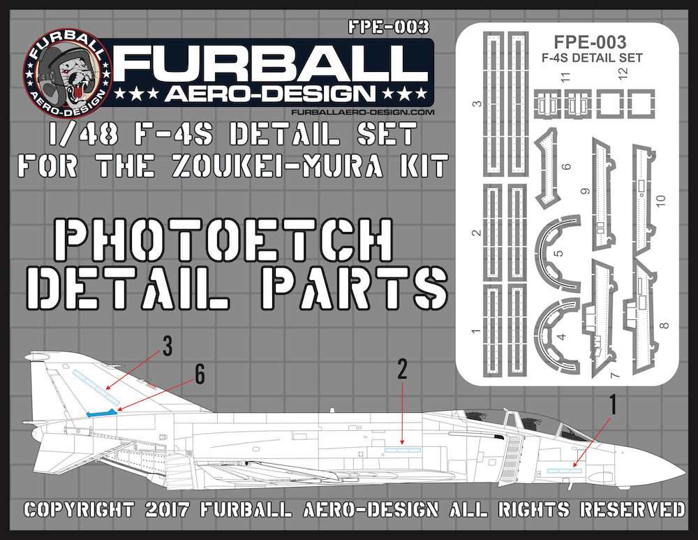 【新製品】FPE-003 F-4S ファントムII ディテールセット