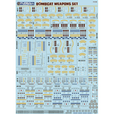 【新製品】72-006)F-14A ボムキャット ウェポンマーキングセット