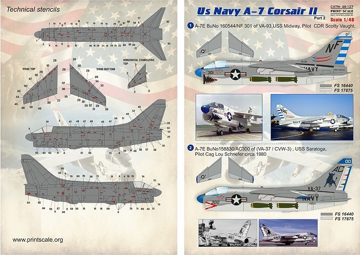 【新製品】48127)LTV A-7 コルセアII アメリカ海軍 Pt.2