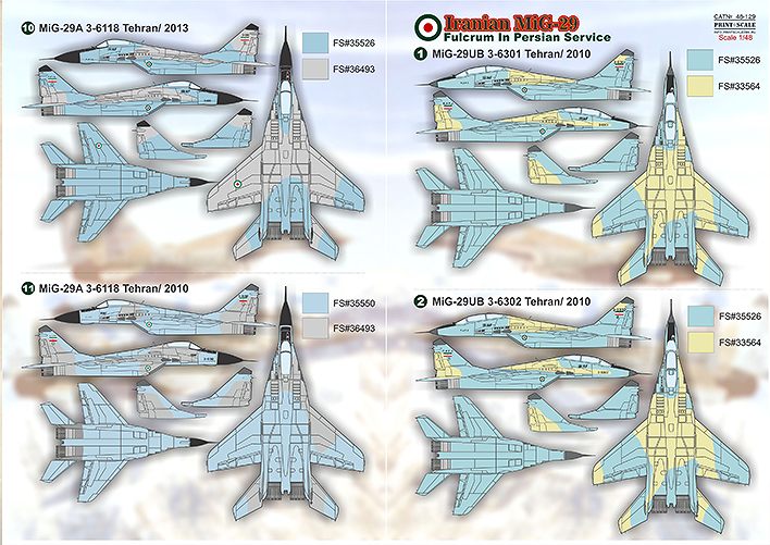 【新製品】48129)MiG-29A/UB フルクラム イラン空軍