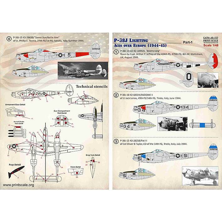 【新製品】48157 P-38J ライトニング ヨーロッパ(1944-45) Part1