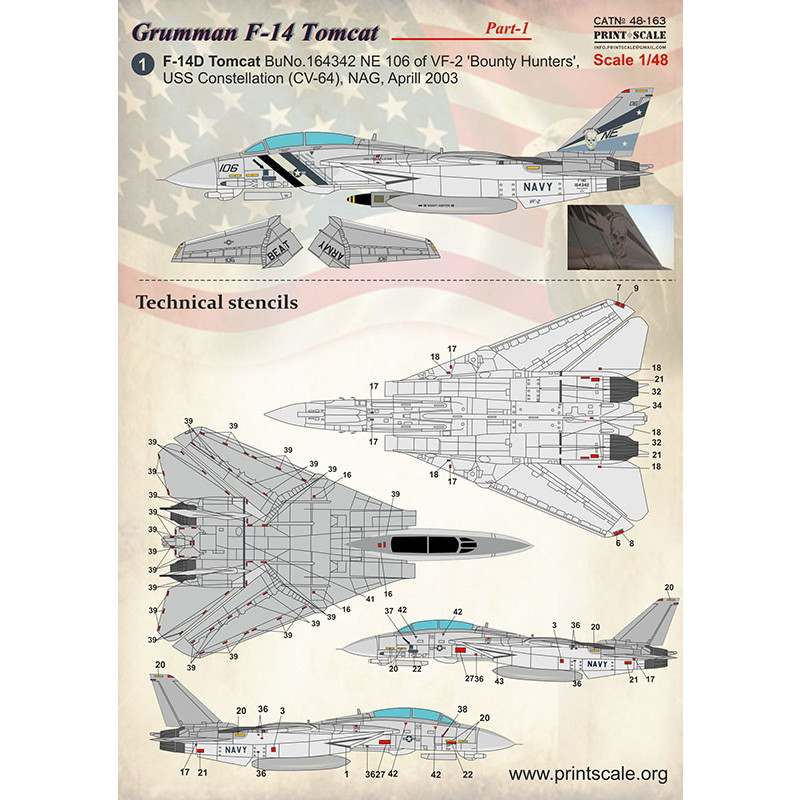 【新製品】48163 グラマン F-14 トムキャット Pt.1