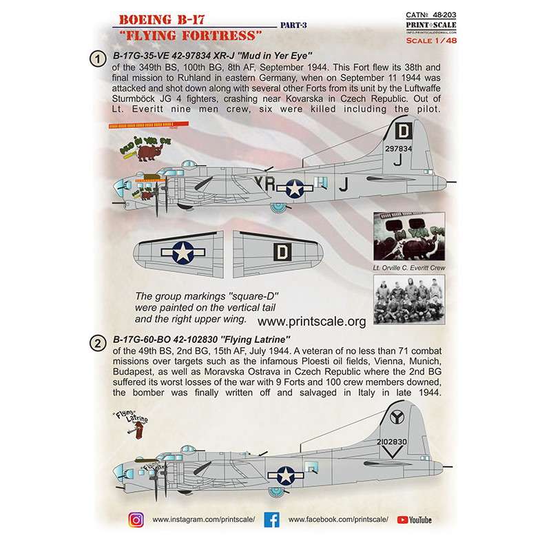 【新製品】48203 ボーイング B-17 フライングフォートレス Pt.3