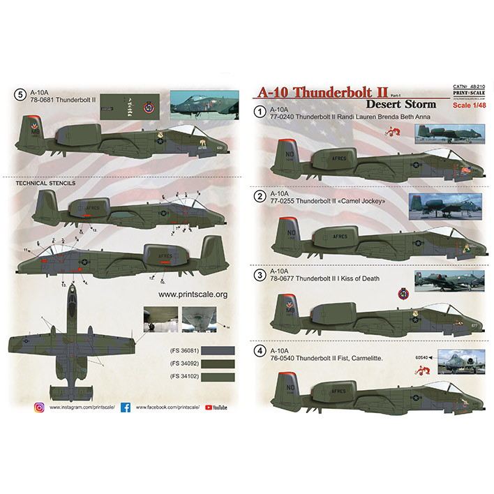 【新製品】48210 フェアチャイルド A-10 サンダーボルトII デザートストーム Pt.1