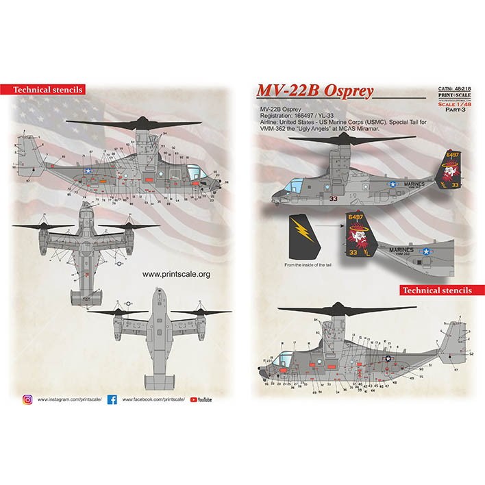 【新製品】48218 ボーイング MV-22B オスプレイ Pt.3