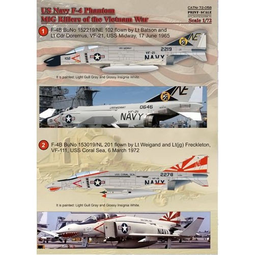 【再入荷】72058)F-4 ファントムII ベトナム戦争ミグキラー