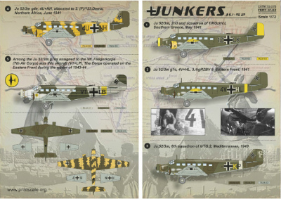 【再入荷】72075)ユンカース Ju52