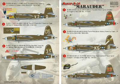 【再入荷】72097)マーチン B-26 マローダー