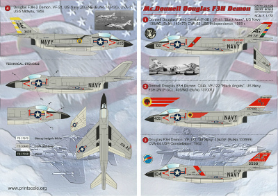 【再入荷】72105)マクダネルダグラス F3H デーモン