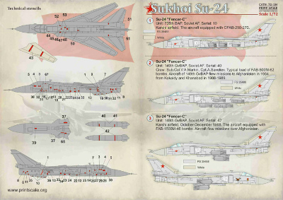 【再入荷】72184)スホーイ Su-24 フェンサー
