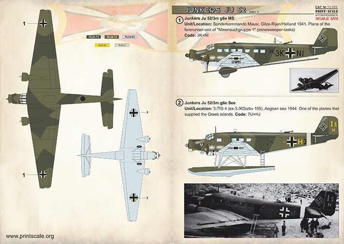 【新製品】72299 ユンカース Ju52 Pt.3