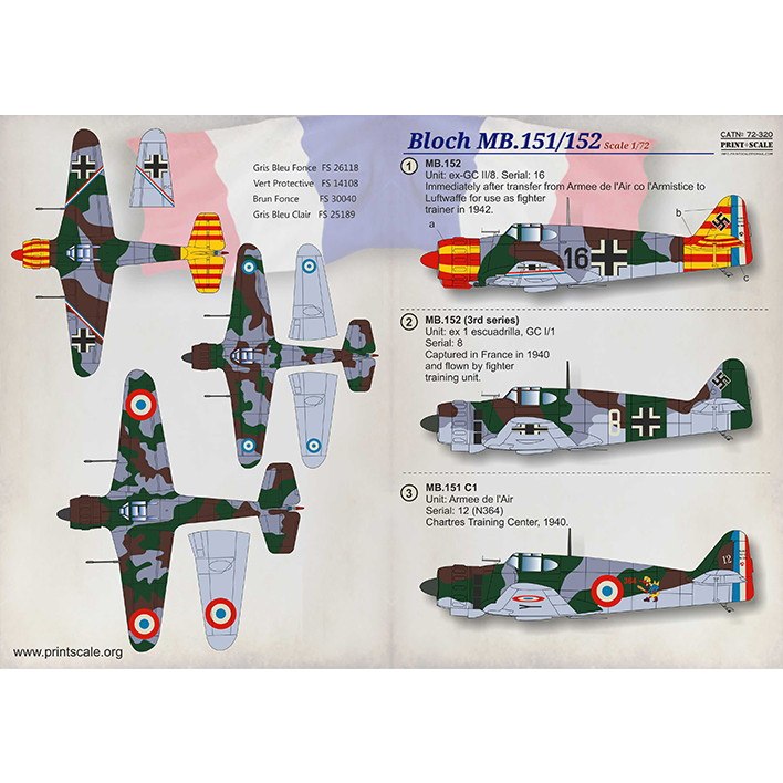 【新製品】72320 マルセル・ブロッシュ MB.151/152