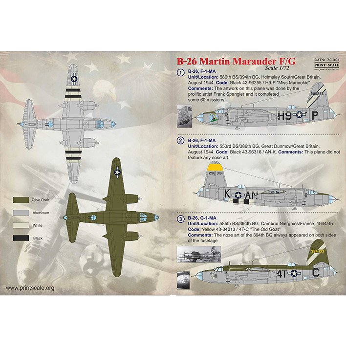 【新製品】72321 マーチン B-26F/G マローダー