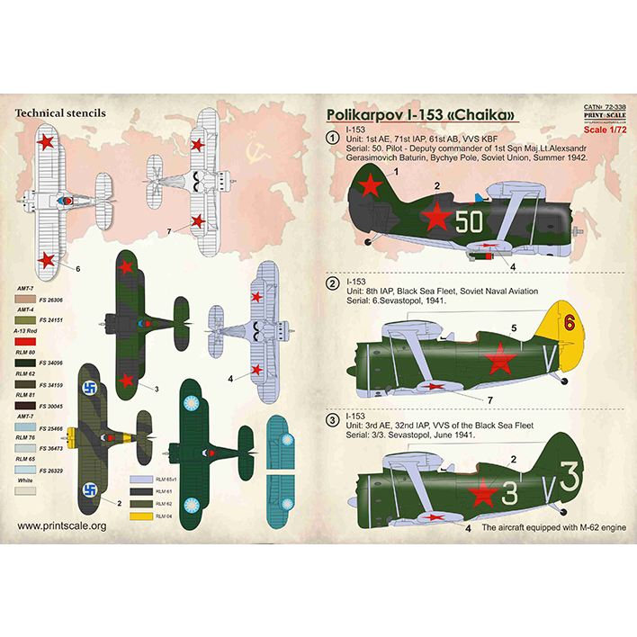 【新製品】72338 ポリカルポフ I-153 チャイカ