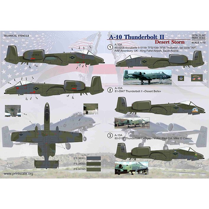 【新製品】72347 フェアチャイルド A-10 サンダーボルトII デザートストーム