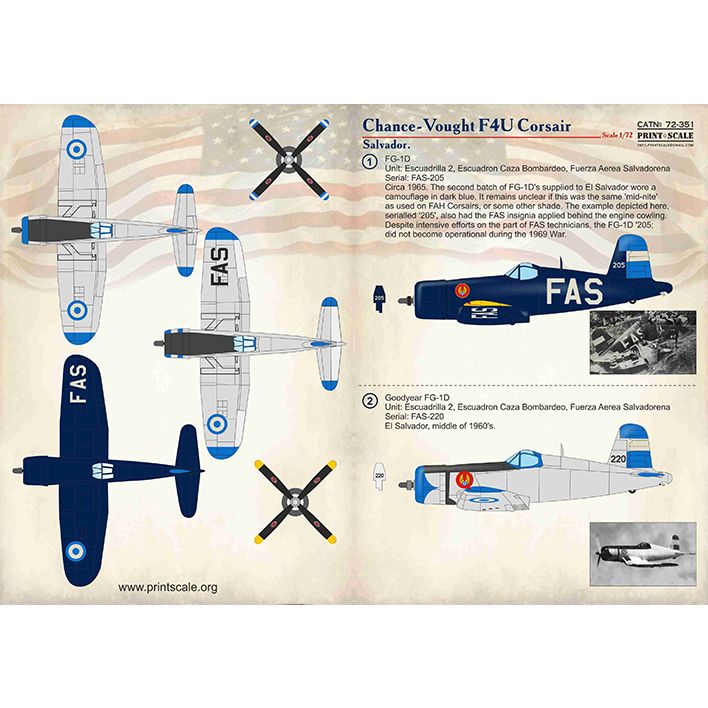 【新製品】72351 チャンス・ヴォート F4U コルセア