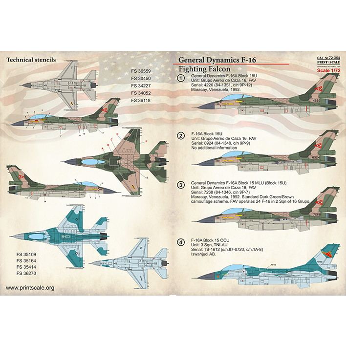 【新製品】72364 ジェネラル・ダイナミクス F-16 ファイティングファルコン