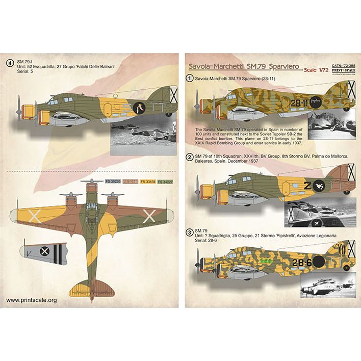 【新製品】72388 サヴォイア・マルケッティ SM.79 スパルヴィエロ