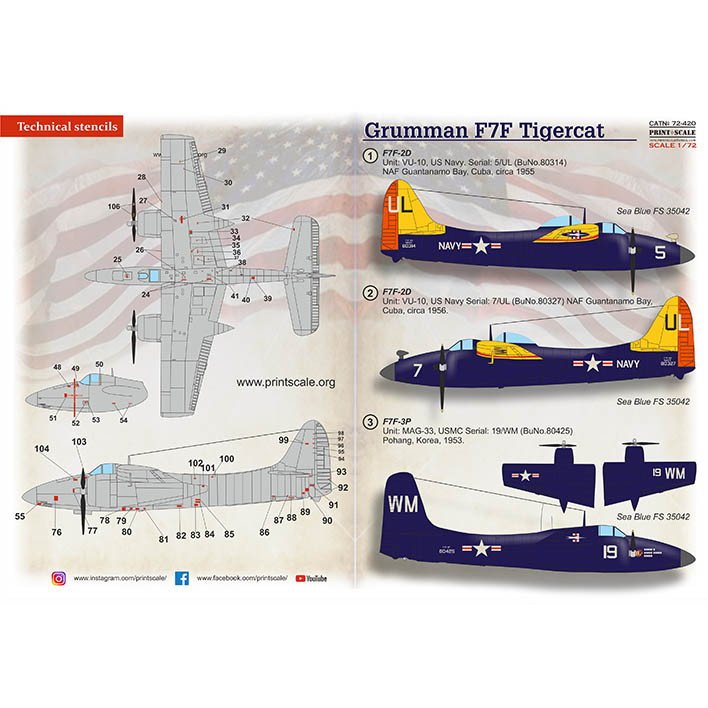 【新製品】72420 グラマン F7F タイガーキャット