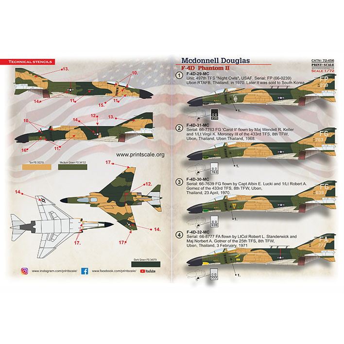 【新製品】72456 マクドネル・ダグラス F-4D ファントムII