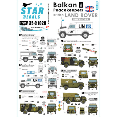 【新製品】35-C1028)バルカン半島の平和維持部隊#5 イギリス軍のランドローバーディフェンダー