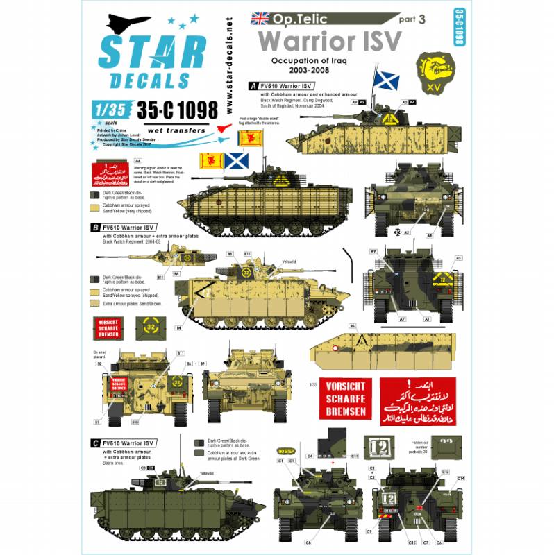 【新製品】35-C1098)イラク戦争の英軍AFV#3 ウォリアー歩兵戦闘車